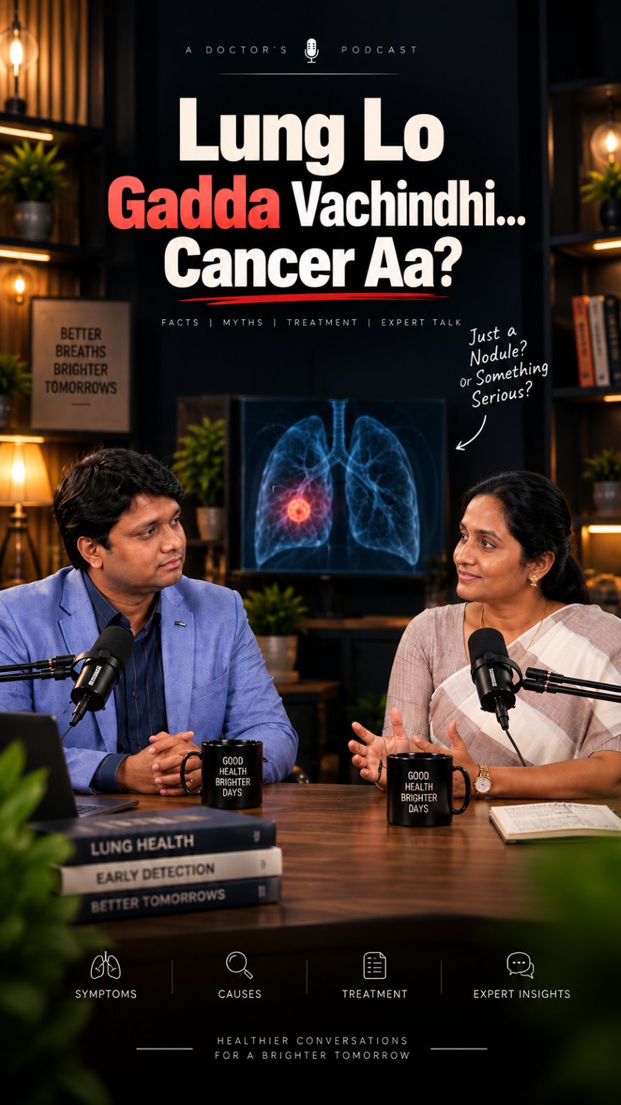 Podcast reel cover: lung cancer